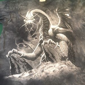 The Mountain Mens XL Dragon Tye dye T-Shirt S/S